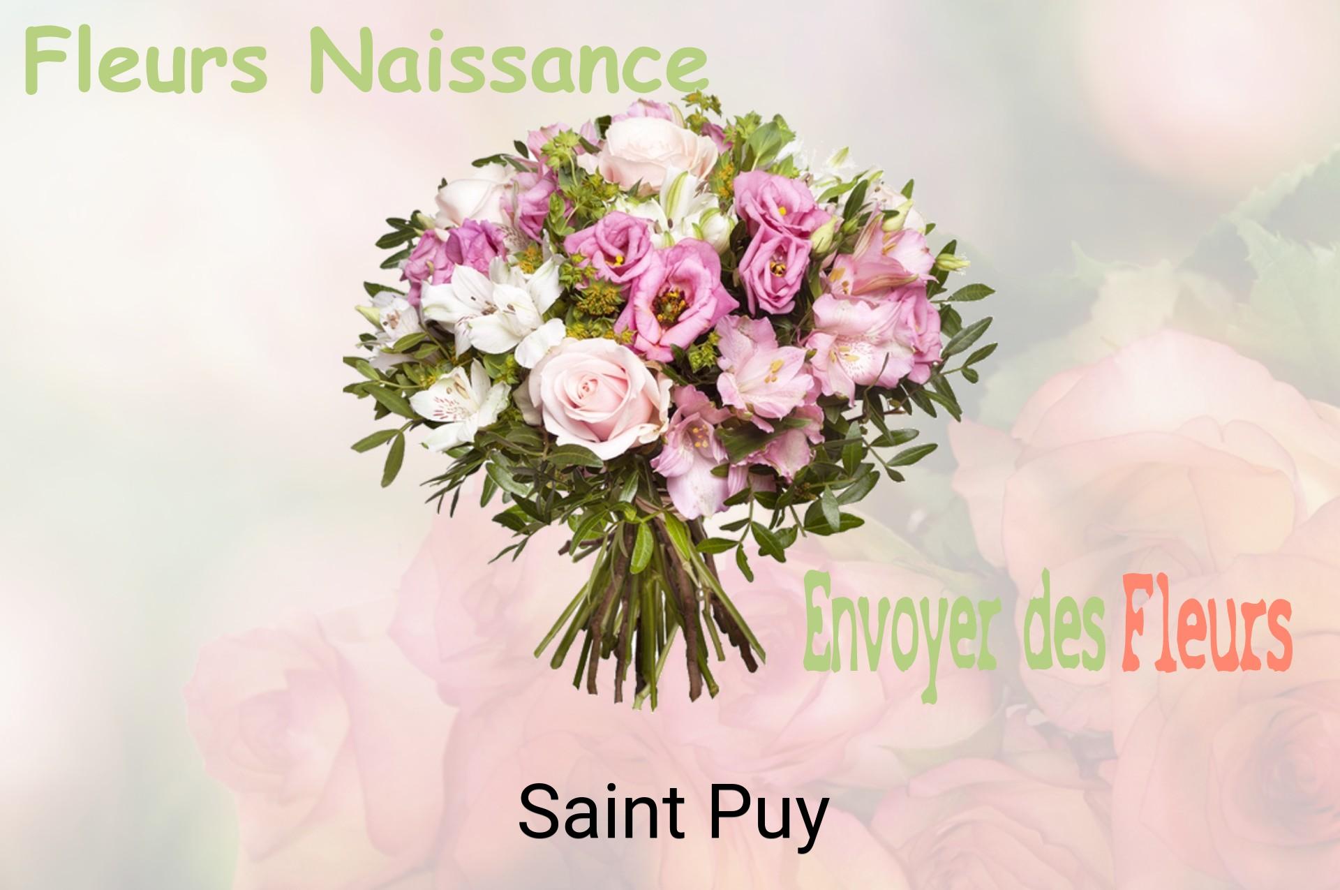Bouquet de fleurs de naissance livré à Saint-Puy